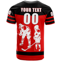 Custom Canada Hockey Team Supporter Fathers Day T Shirt LT12 - Wonder Print Shop