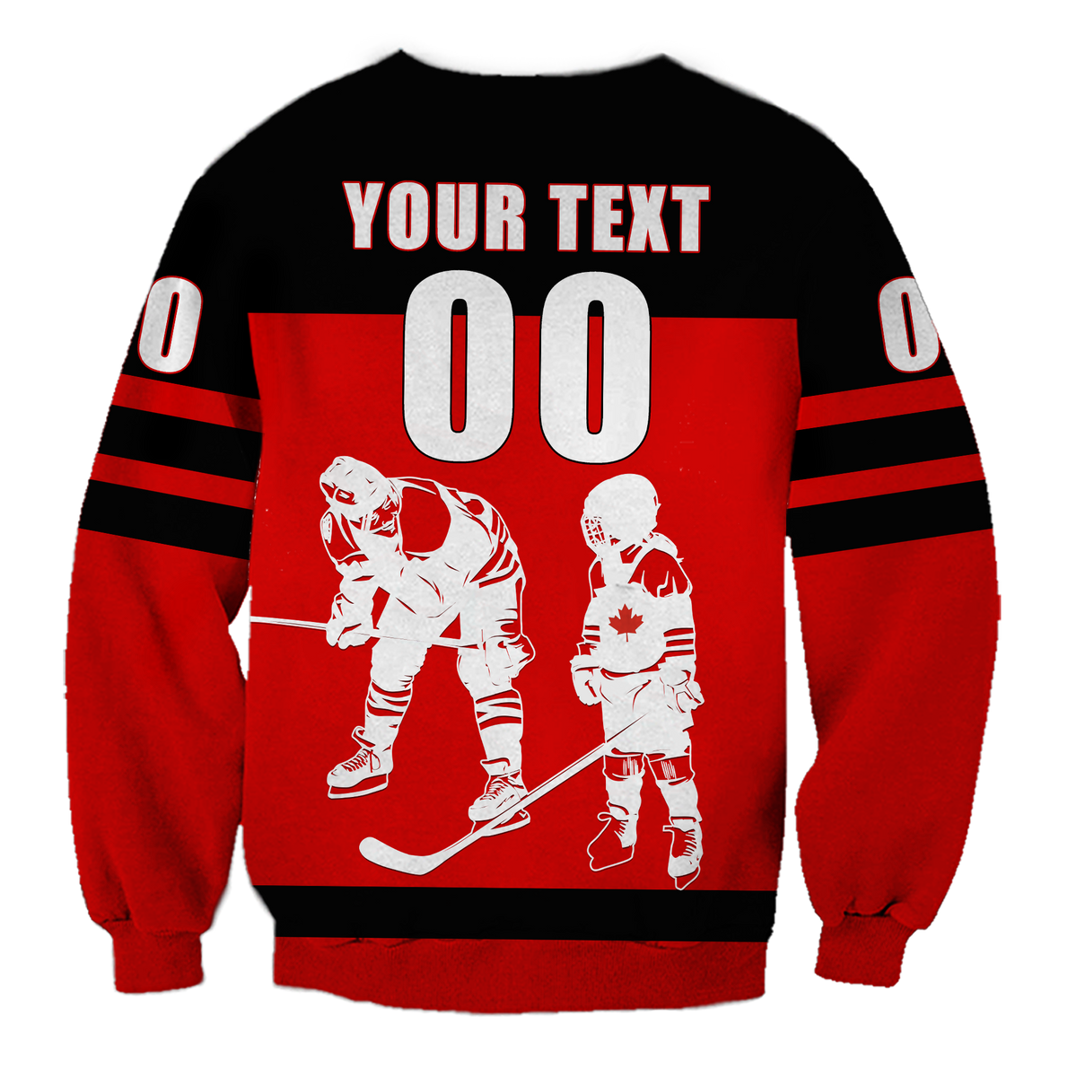 Canada Hockey Team Supporter Father's Day Sweatshirt LT12 - Wonder Print Shop