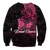 Breast Cancer Pink Ribbon Butterfly Polynesian Black Version Sweatshirt LT12 - Wonder Print Shop