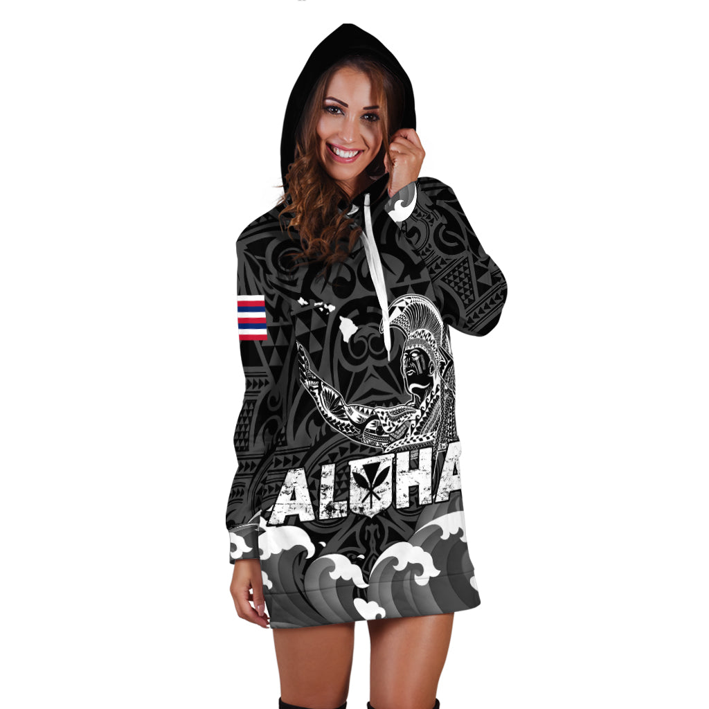 Custom Personalised Hawaii King Kamehameha Aloha Hawai'i Nei Hoodie Dress LT2 - Wonder Print Shop