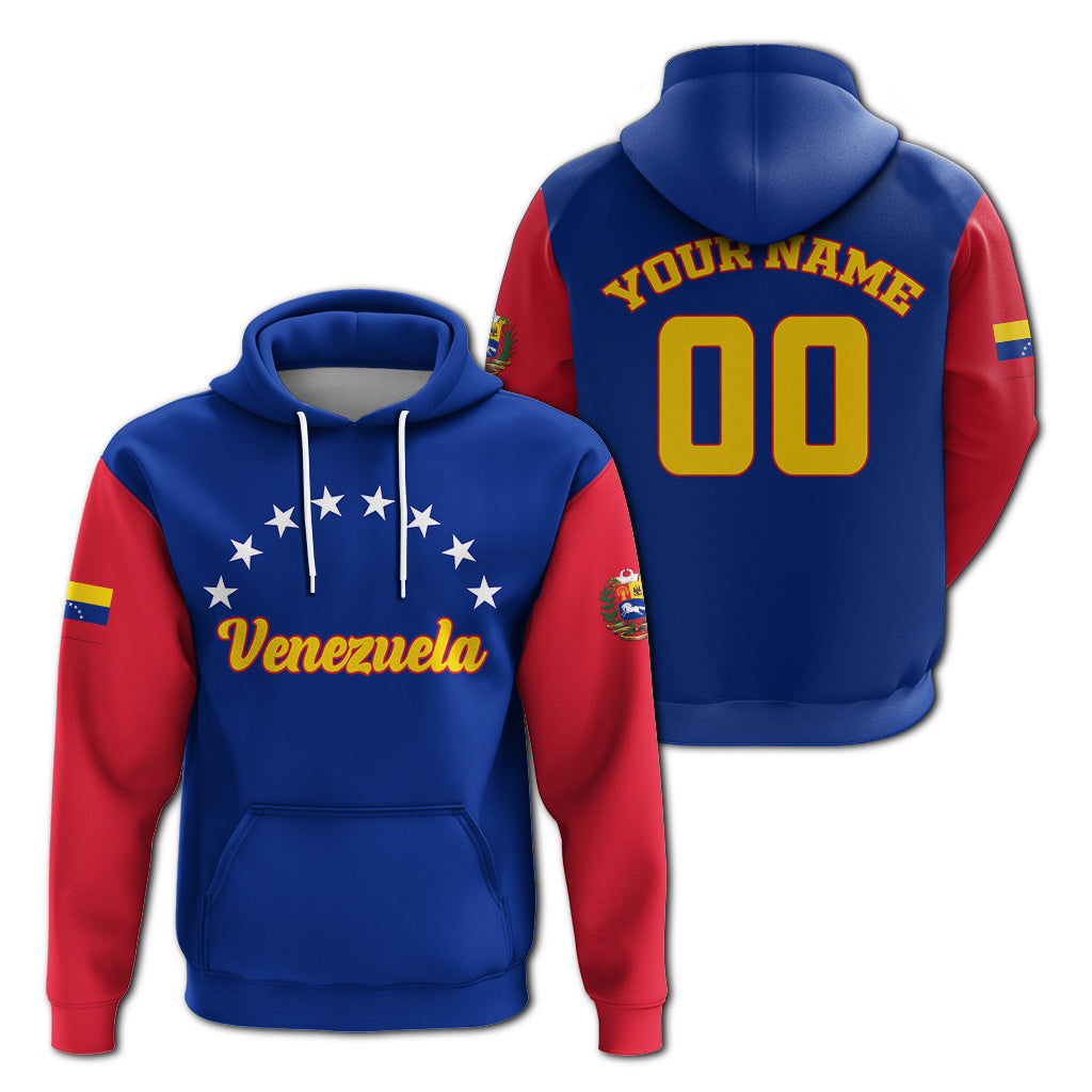 Custom Venezuela Baseball Pride Zip Hoodie LT12 - Wonder Print Shop