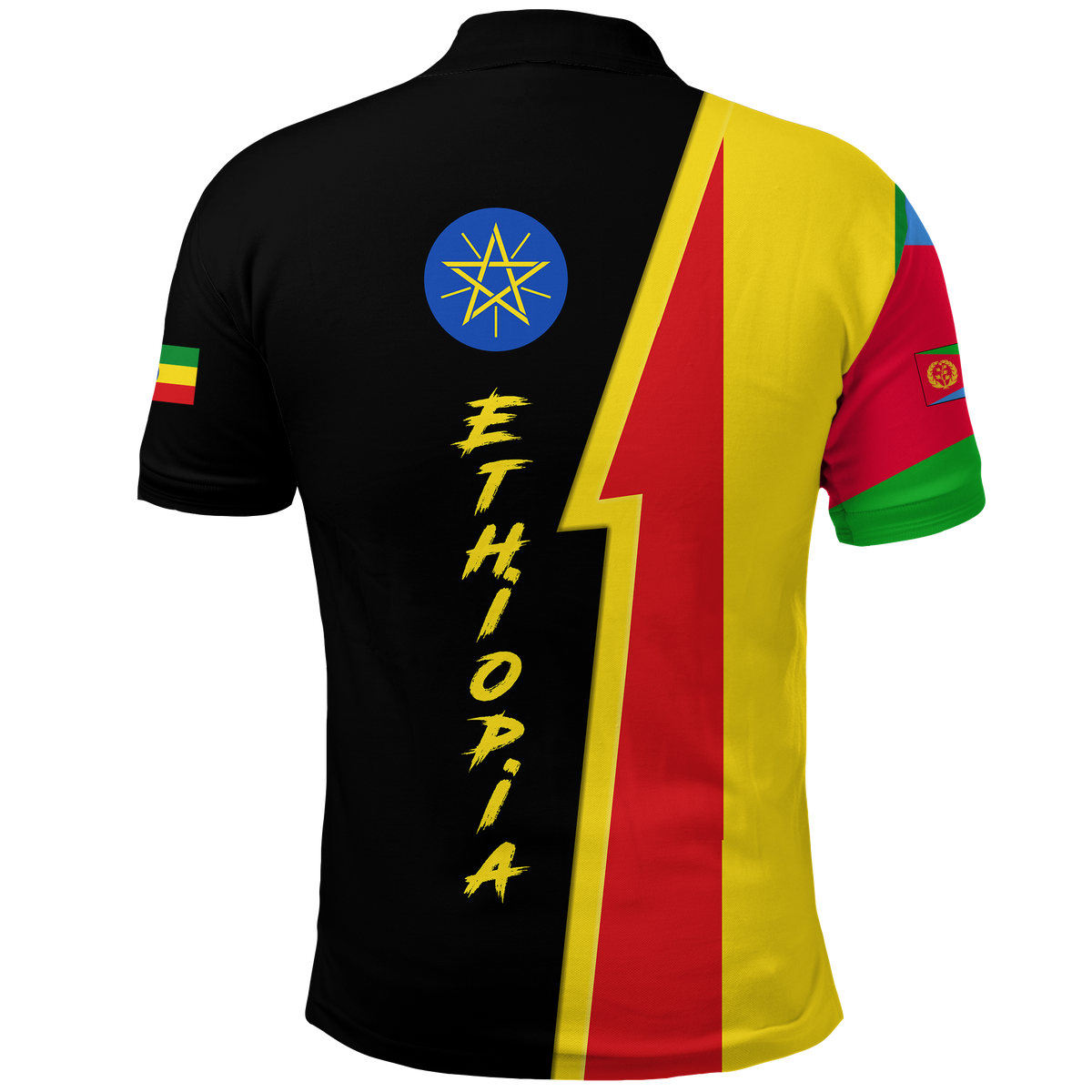 Eritrea Combine Ethiopia Flag Legend Polo Shirt LT12 - Wonder Print Shop
