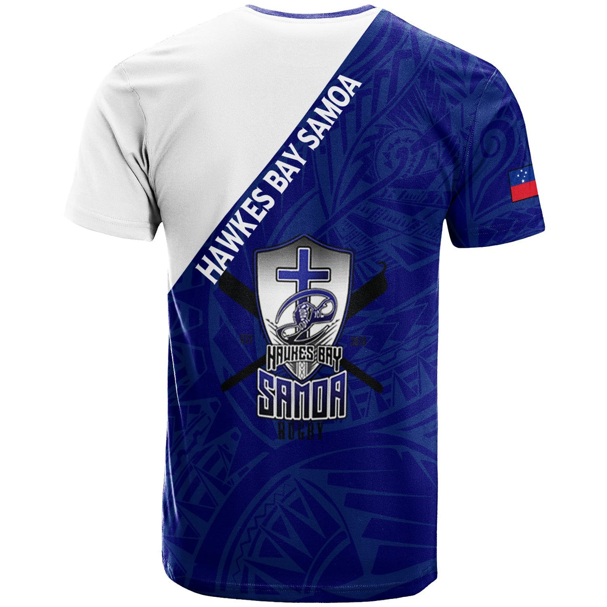 Hawkes Bay Samoa Pride T Shirt LT12 - Wonder Print Shop