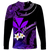 Custom Personalised Hawaii Turtle With Plumeria Leaf Purple Long Sleeve Shirt LT12 - Wonder Print Shop