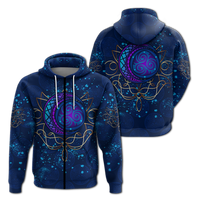 Celtic Moon Elven Style Hoodie LT12 - Wonder Print Shop