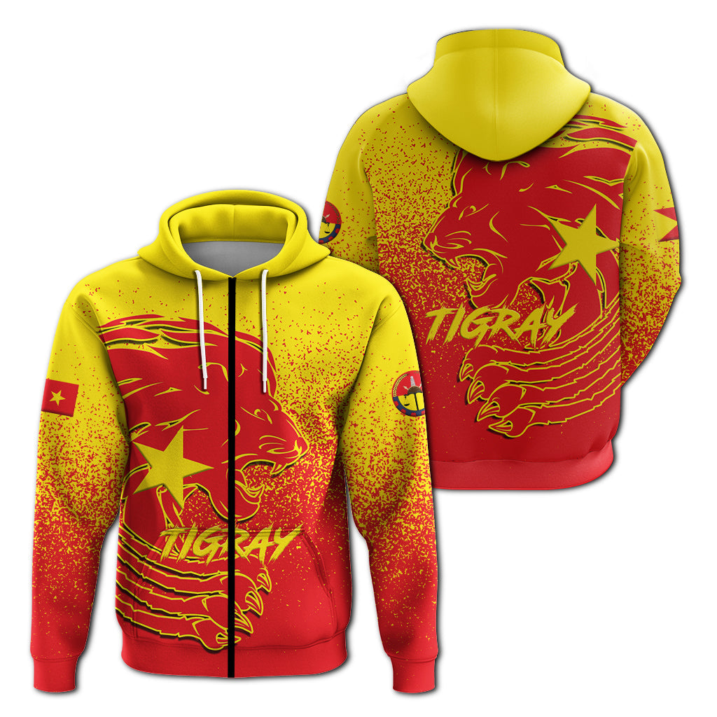 Tigray Lion Legend Zip Hoodie LT12 - Wonder Print Shop