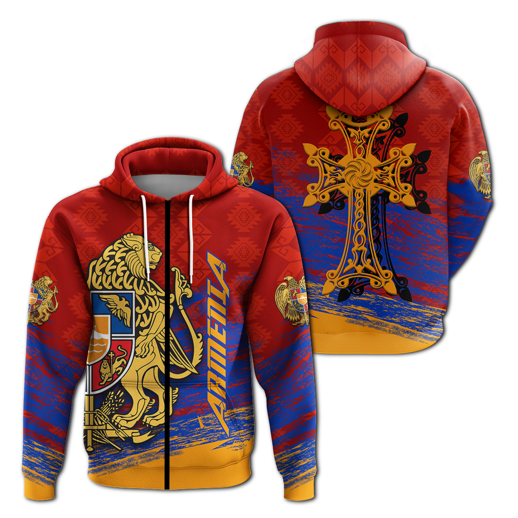 Armenia Hoodie Khachkar Pride LT12 - Wonder Print Shop