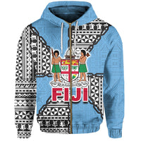 Fiji Polynesian Band Tattoo Zip Hoodie LT20 - Wonder Print Shop