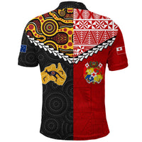 Tonga Combine Australia Aboriginal Heritage Polo Shirt LT12 - Wonder Print Shop