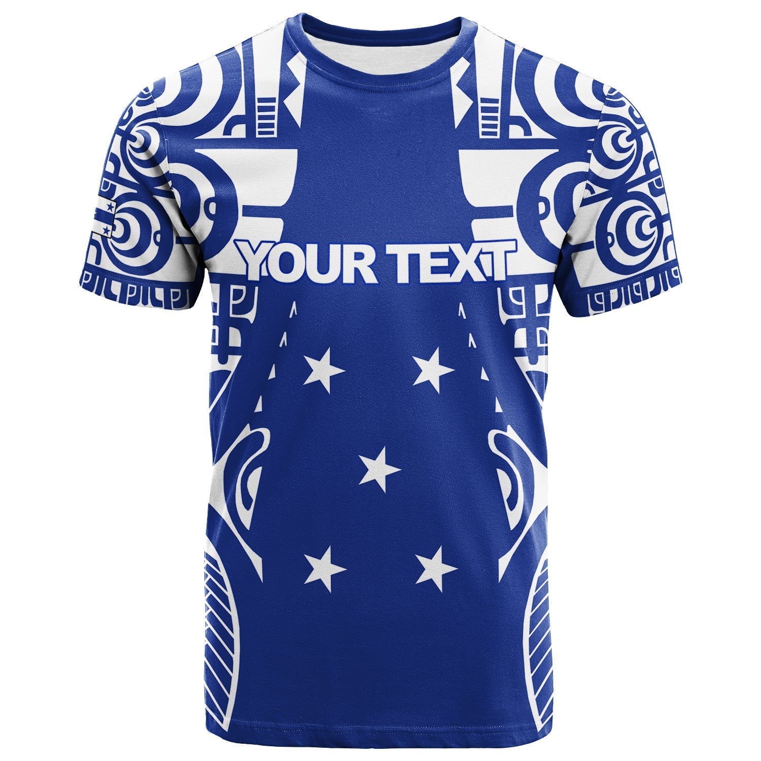 Custom Gambier Islands Tribal Tattoo T Shirt LT12 - Wonder Print Shop
