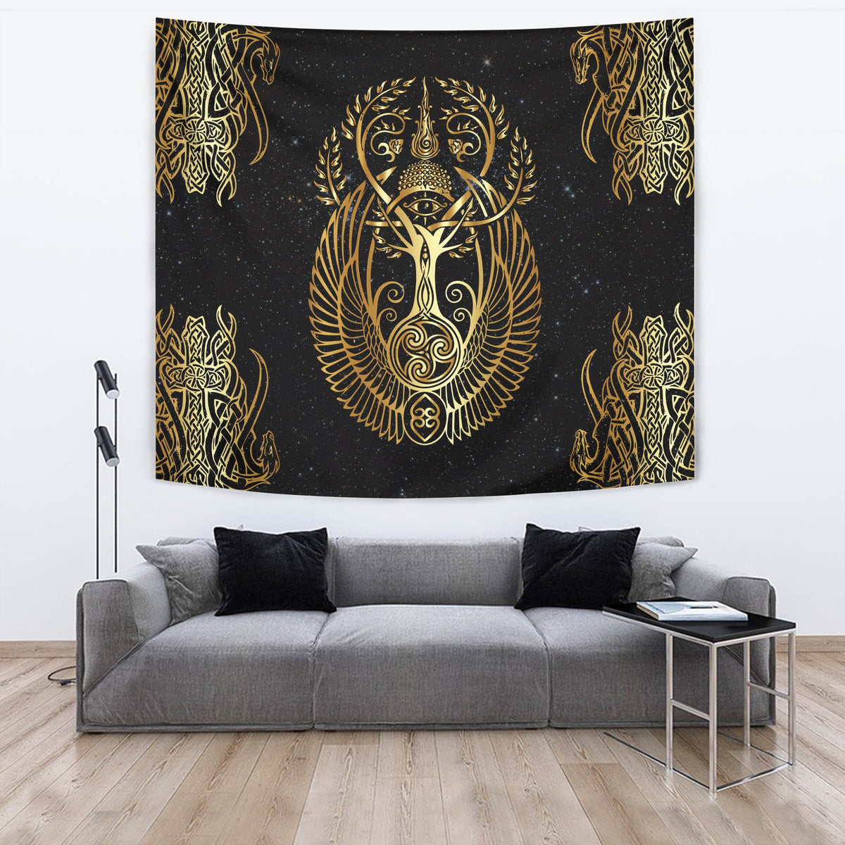 Viking Yggdrasil Tree Of Life Odin Tapestry LT12 - Wonder Print Shop