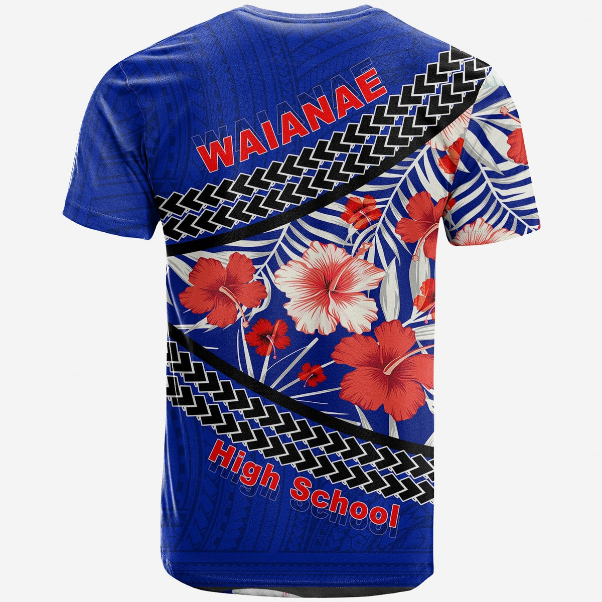 Custom Waianae High School T Shirt Hawaiian Hibiscus Flowers LT20 - Wonder Print Shop