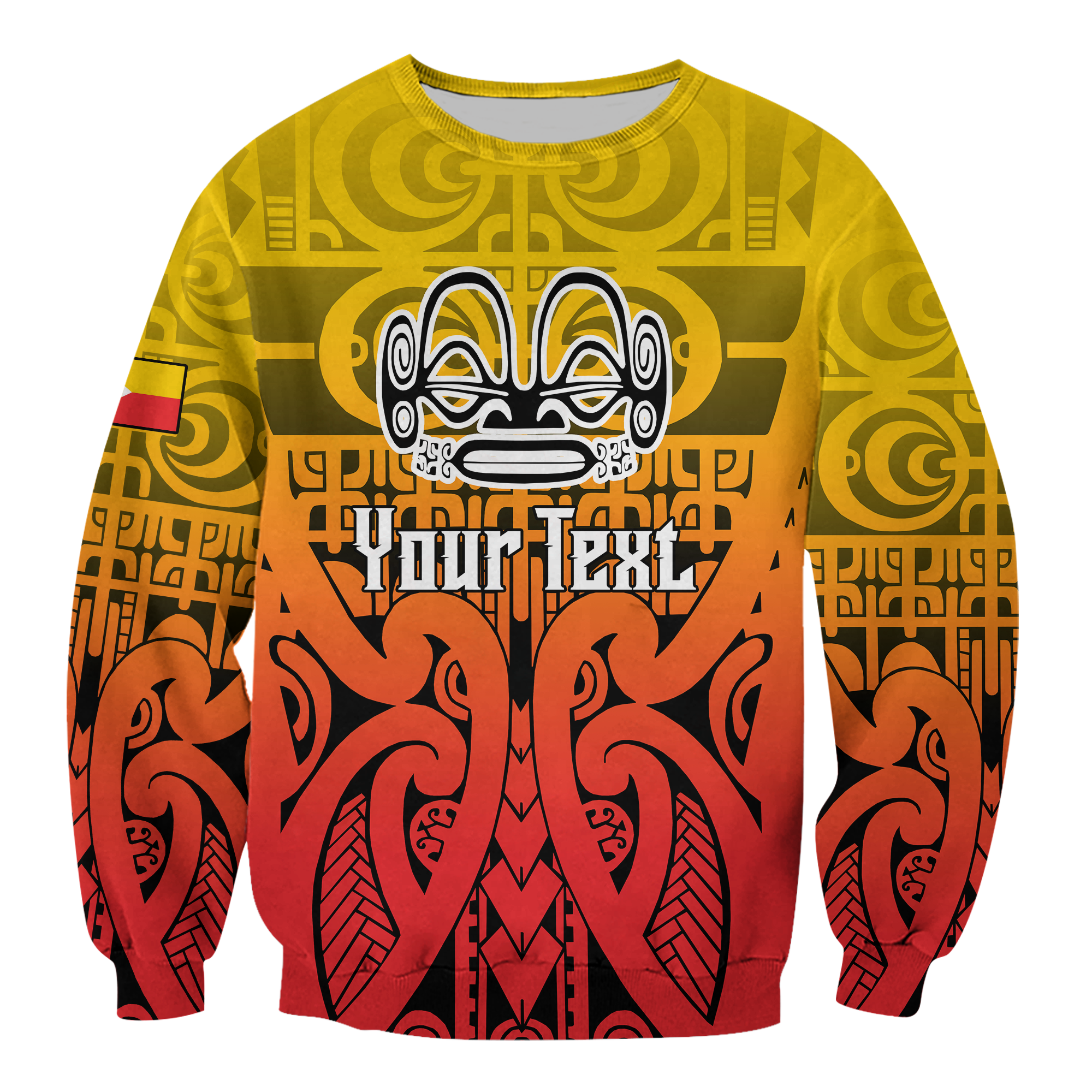 (Custom Personalised) Marquesas Islands Marquesan Tattoo Sweatshirt LT12 - Wonder Print Shop