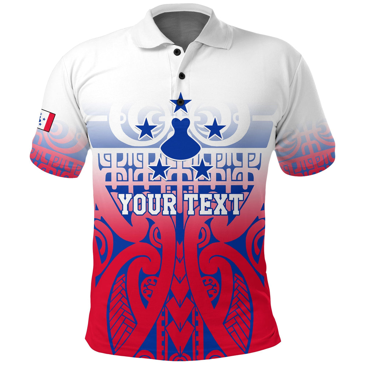 Custom Austral Islands Tribal Polo Shirt LT12 - Wonder Print Shop