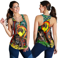 Australia Aboriginal Kangaroo Combine New Zealand Maori Kiwi Bird Women Tank Top LT2 - Wonder Print Shop