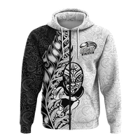 Custom Personalised New Zealand Maori All Black Rugby Hoodie LT2 - Wonder Print Shop