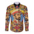 Ethiopia Long Sleeve Button Shirt Haile Selassie I LT13 - Wonder Print Shop