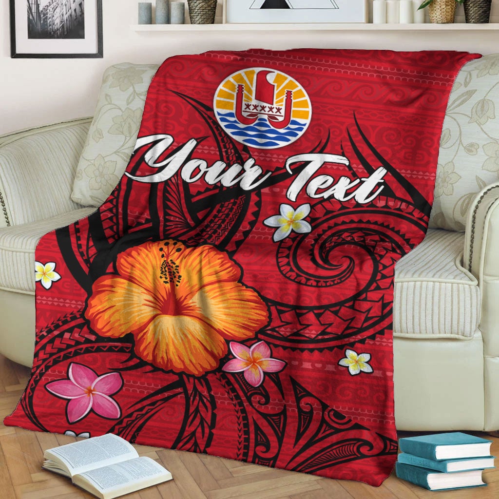 custom-personalised-tahiti-maohi-blanket-hibiscus-with-tribal