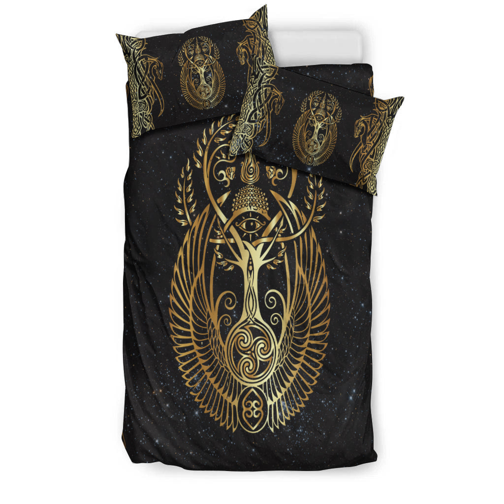 Viking Yggdrasil Tree Of Life Odin Bedding Set LT12 - Wonder Print Shop