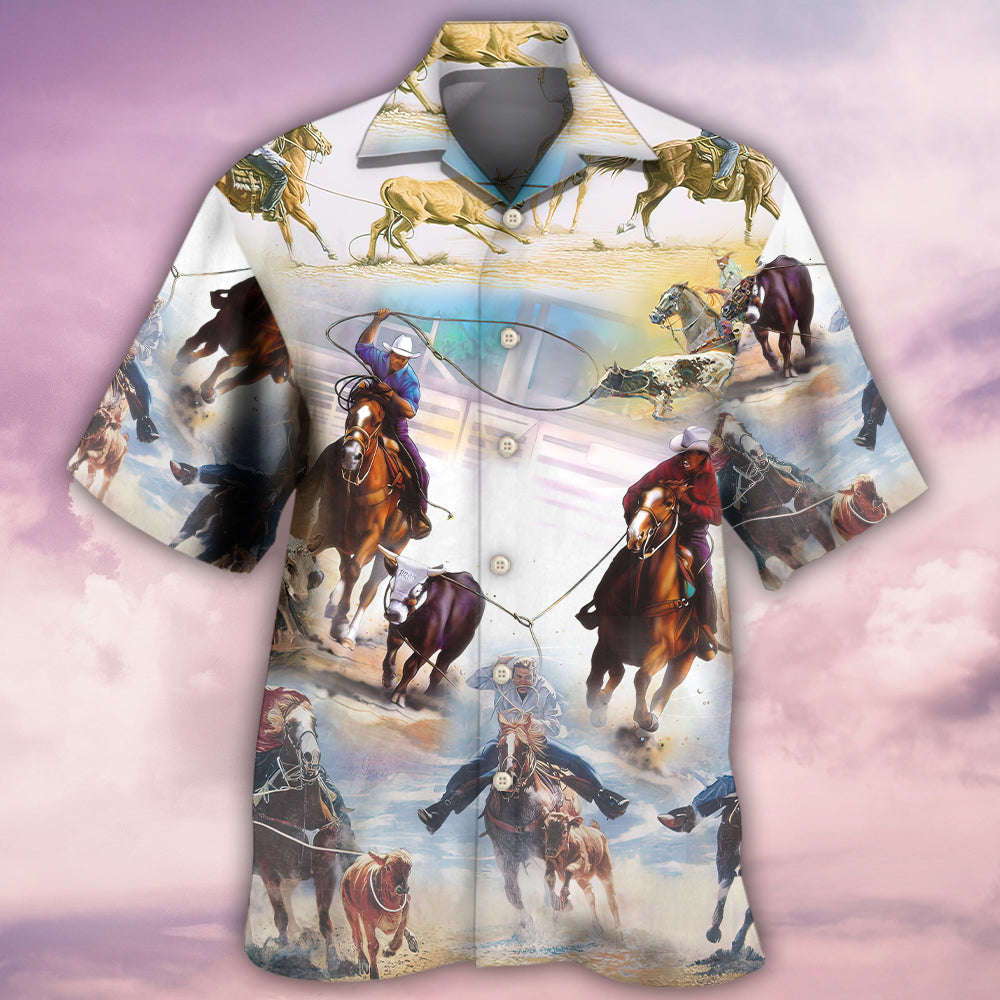 Horse Team Roping Is Importanter Hawaiian Shirt - Wonder Print Shop