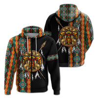 Native American Cherokee Thunderbird Heritage Hoodie LT12 - Wonder Print Shop