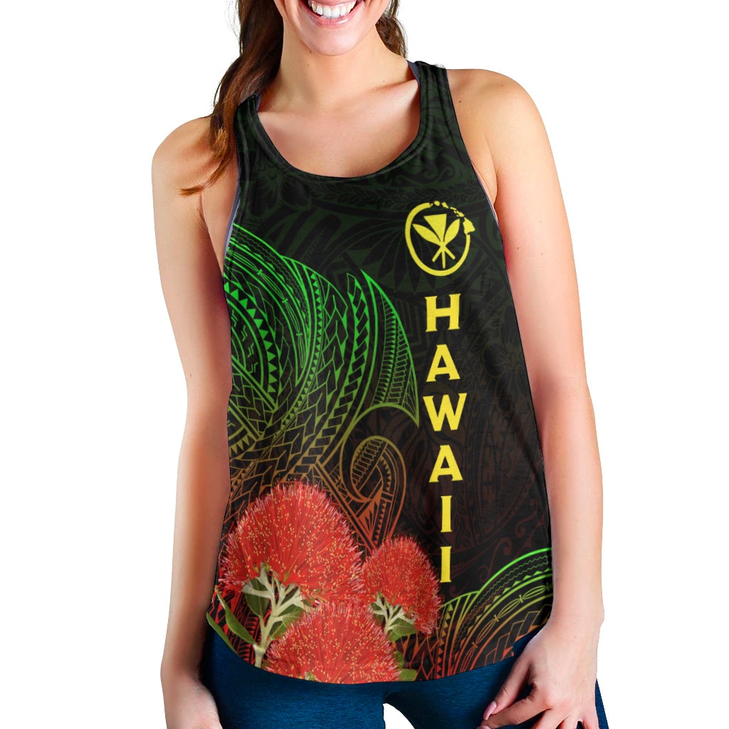 Hawaii Polynesian Women Racerback Tank - Ohia Lehua LT12 - Wonder Print Shop
