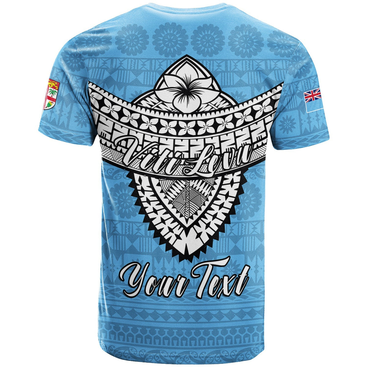 Custom Fiji Viti Levu Tapa Tribal T Shirt LT12 - Wonder Print Shop