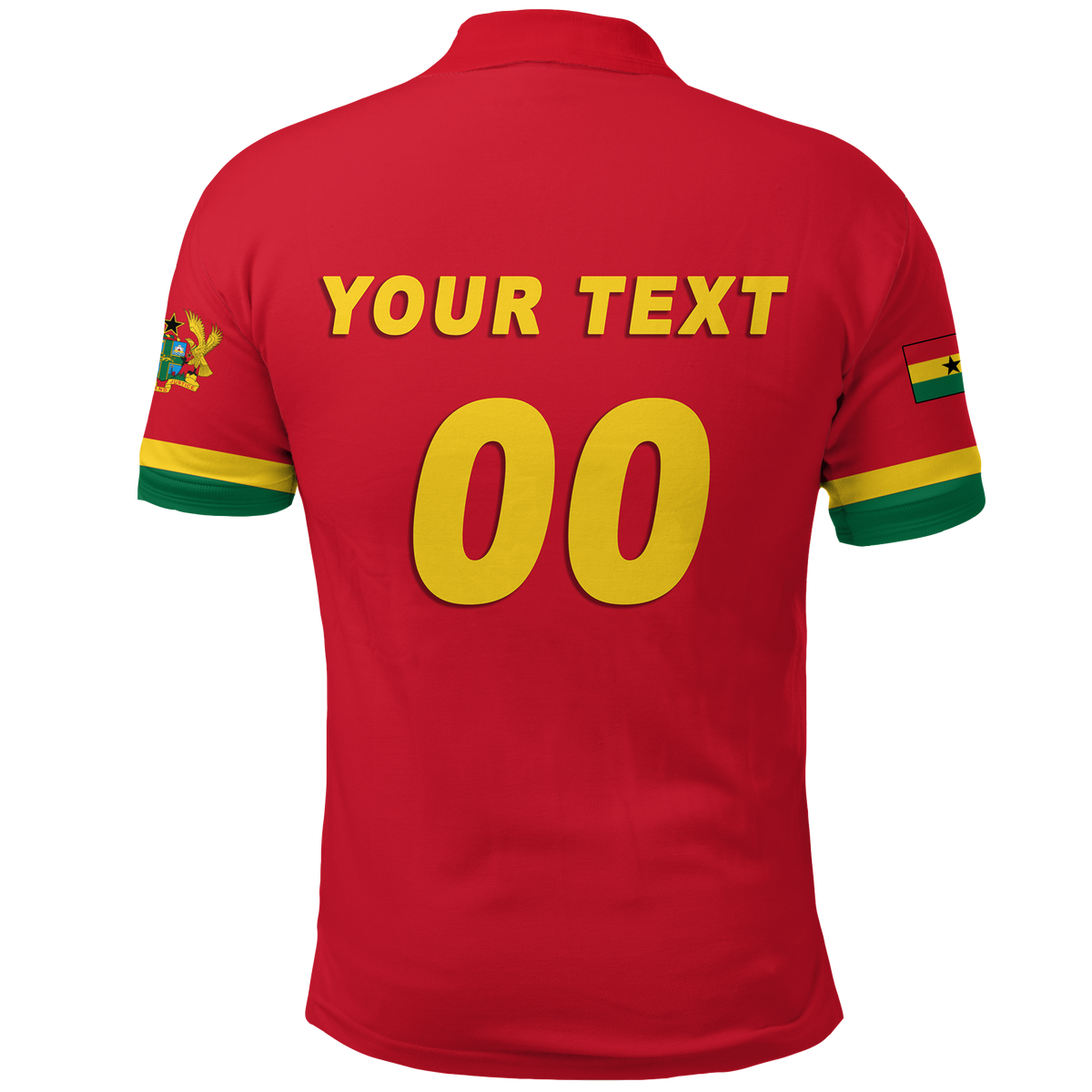 Custom Ghana Polo Shirt Football 2022 Champions Pride LT12 - Wonder Print Shop