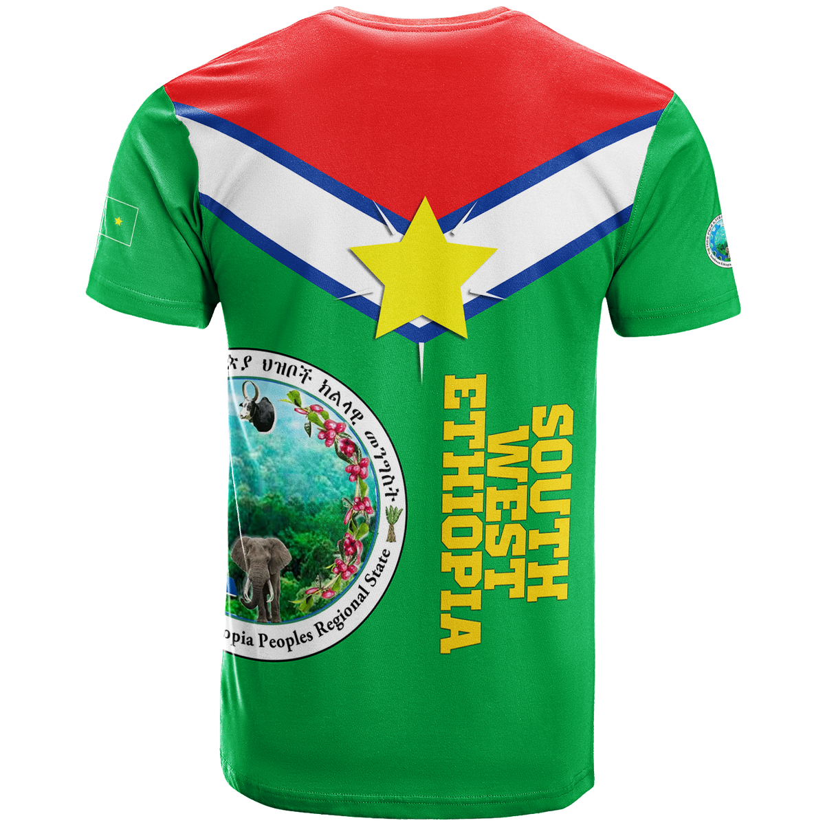 South West Ethiopia Pride T Shirt LT12 - Wonder Print Shop