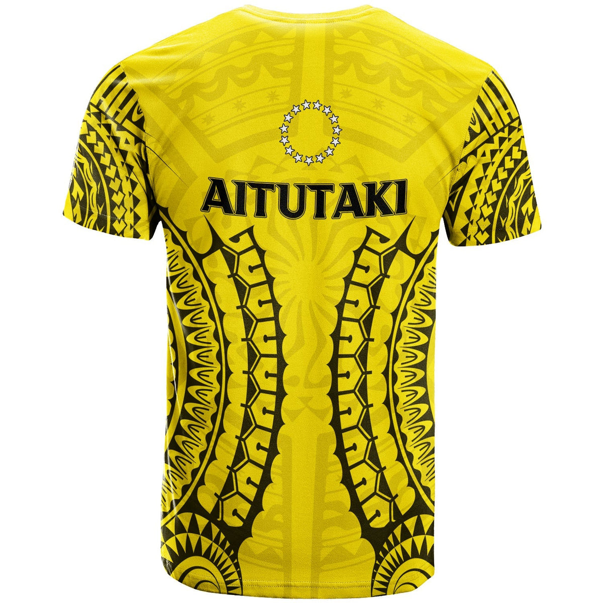 Cook Islands Aitutaki T Shirt Tribal Pattern LT12 - Wonder Print Shop