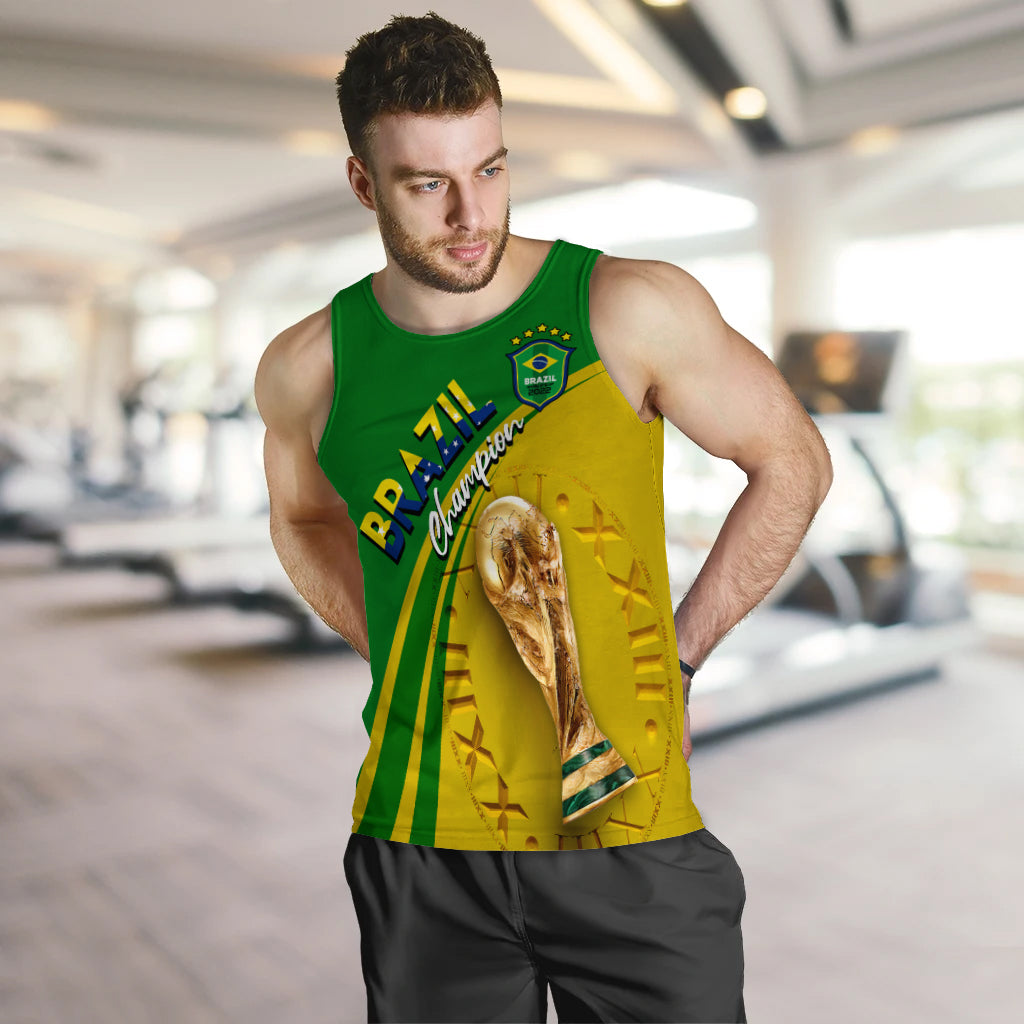 (Custom Personalied) Brazil Football World Cup 2022 Men's Tank Top - LT2