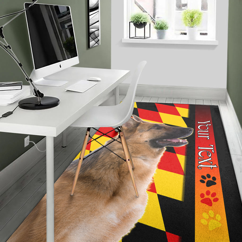 (Custom Personalised) German Shepherd Area Rug Germany Dogs Lovers Ver.02 LT13 - Wonder Print Shop