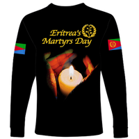 Custom Eritrea Martyrs Day Candle Vigil Long Sleeve Shirt LT12 - Wonder Print Shop