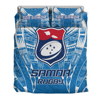 Samoa Rugby Toa Samoa Blue Style Bedding Set - LT2 - Wonder Print Shop