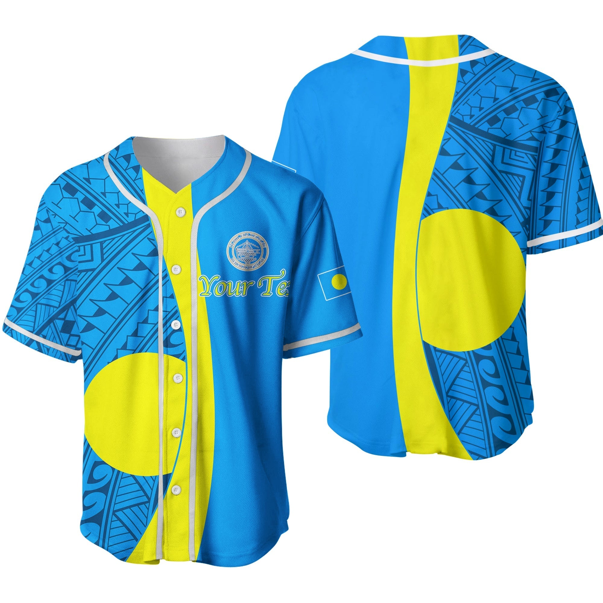 custom-personalised-palau-baseball-jersey-tribal-pattern