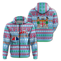 Fiji Christmas Zip Hoodie Ugly Christmas LT12 - Wonder Print Shop