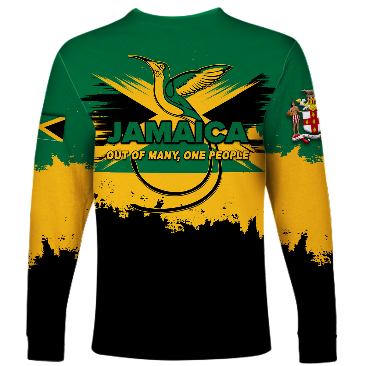 Jamaica 60th Anniversary Independence Day Long Sleeve Shirt LT12 - Wonder Print Shop