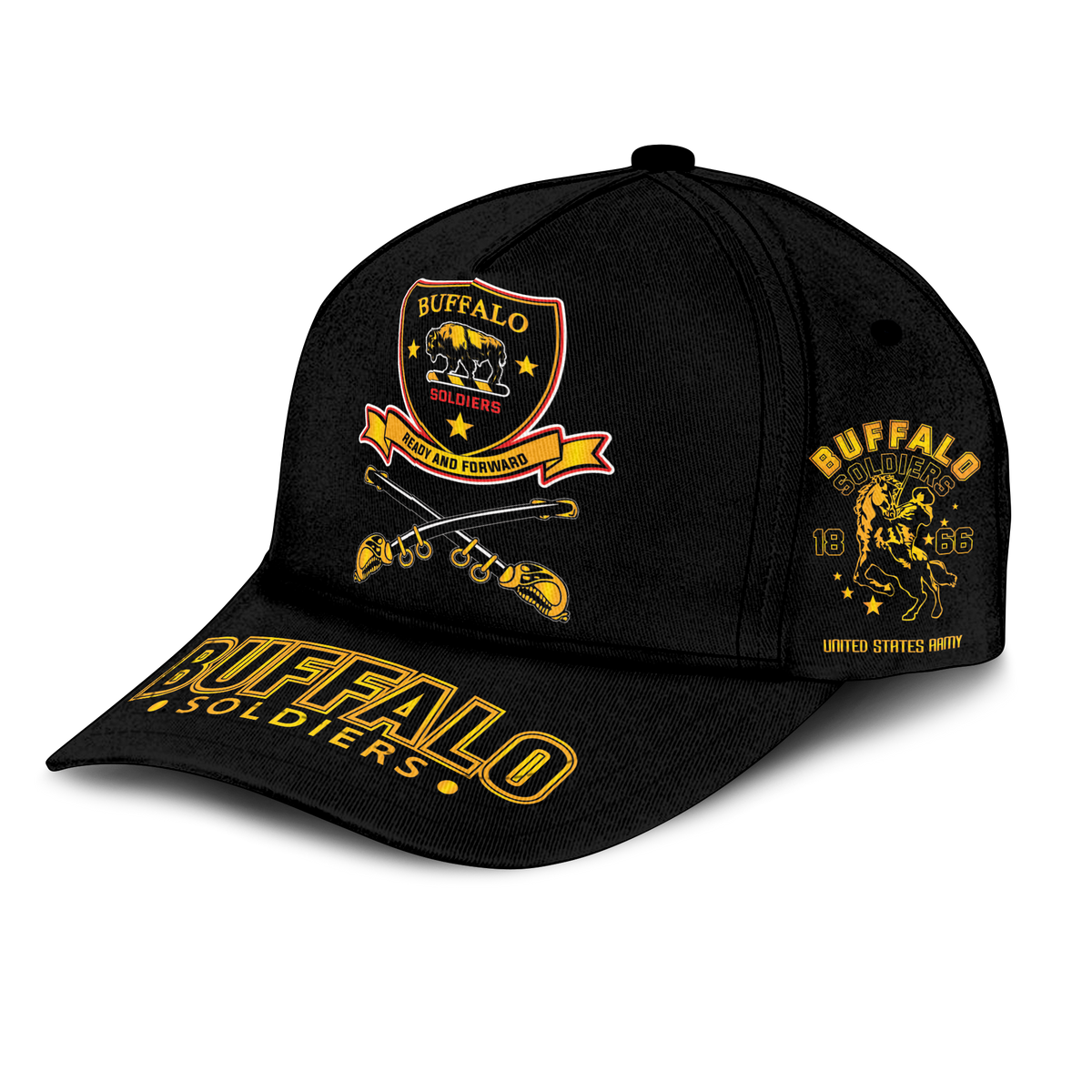 Buffalo Soldiers African American Legend Of The Black Soldiers Cap - LT2