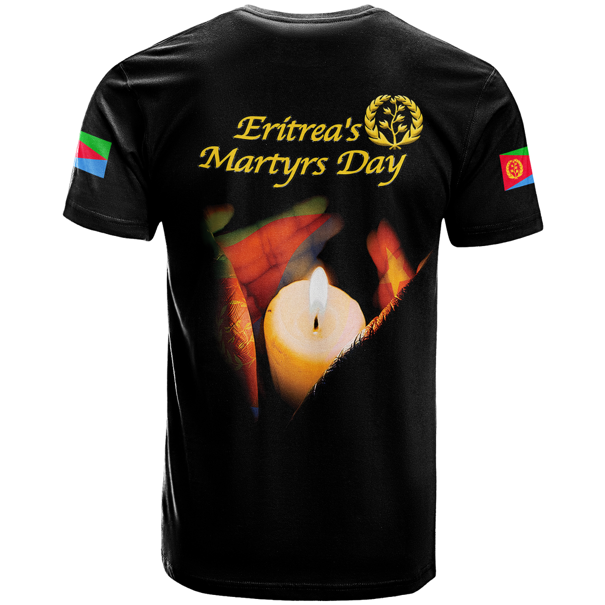 Custom Eritrea Martyrs Day Candle Vigil T Shirt LT12 - Wonder Print Shop