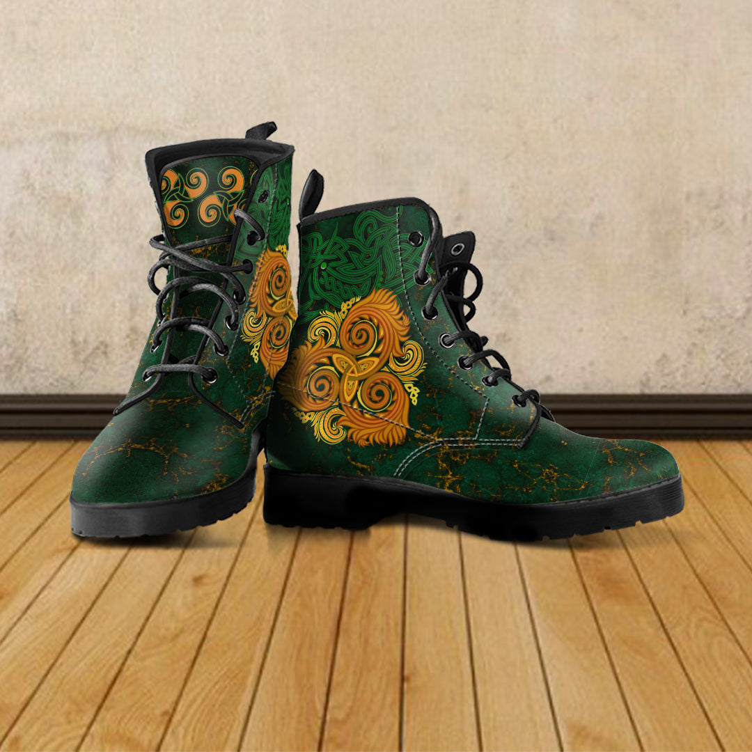 celtic-disk-ornament-triple-spiral-leather-boots