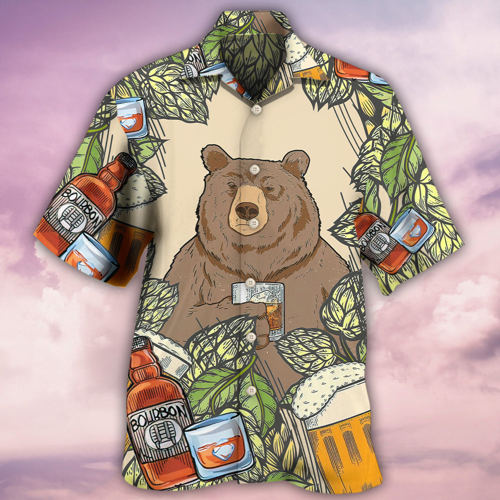 bear-i-drink-bourbon-hawaiian-shirt