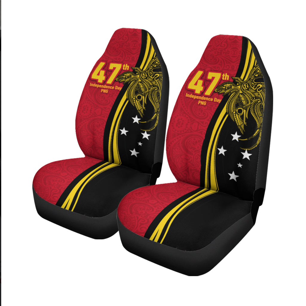 Papua New Guinea Independence Anniversary Polynesian Tribal Car Seat Covers - LT12 - Wonder Print Shop