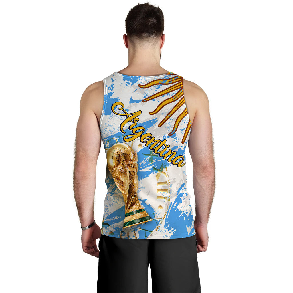Argentina Football World Cup 2022 Men's Tank Top - LT2