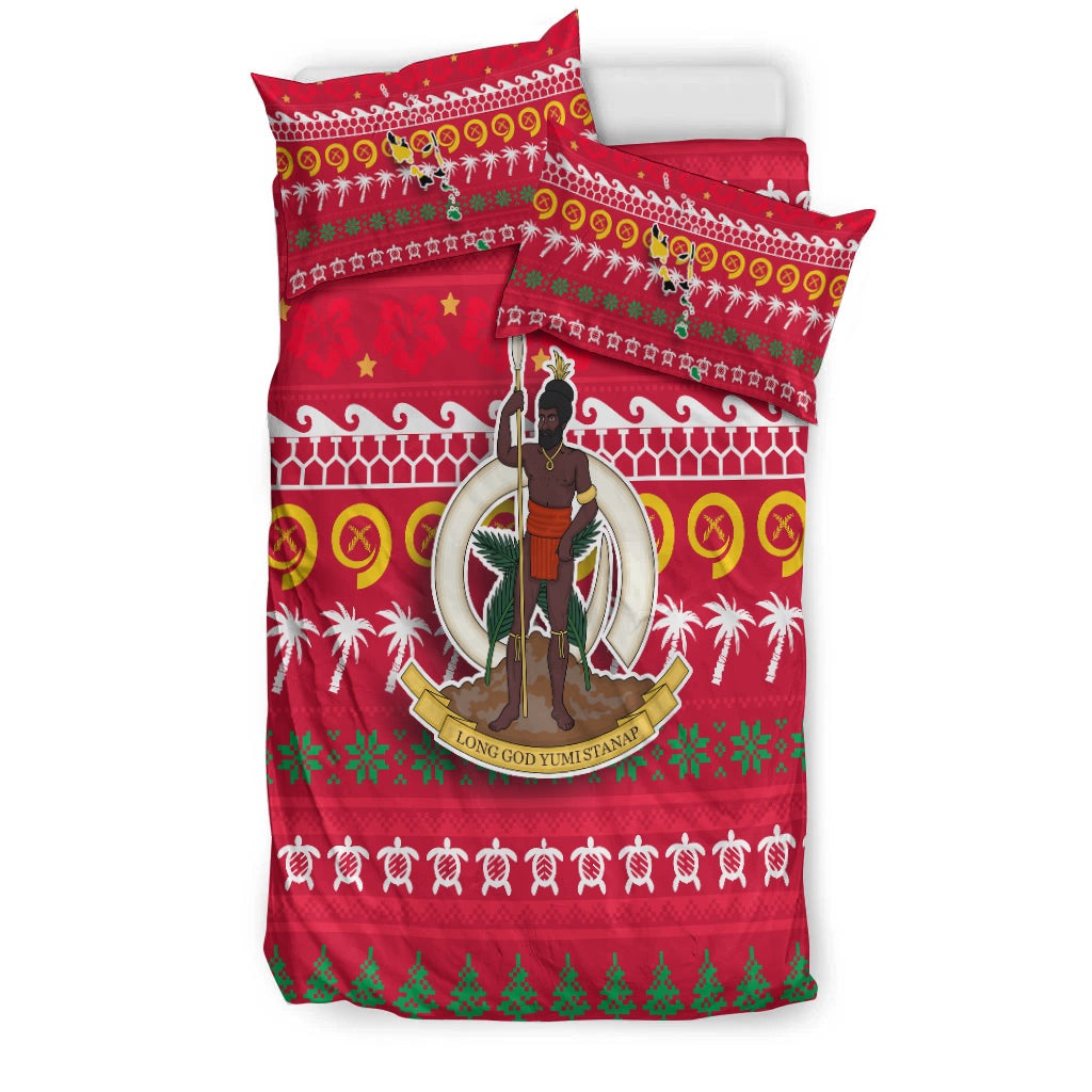 Vanuatu Christmas Bedding Set Ugly Christmas LT12 - Wonder Print Shop