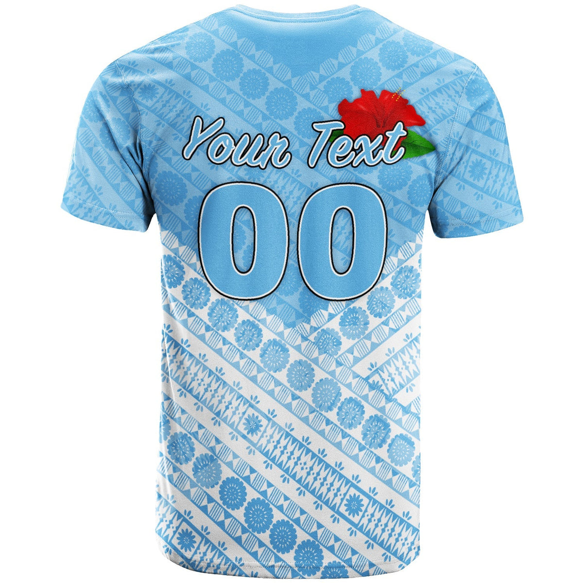 Custom Fiji Suva Rugby T Shirt Tapa Pattern LT12 - Wonder Print Shop