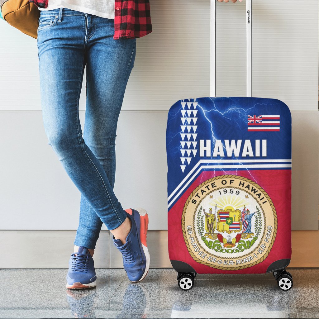 Seal of Hawaii Luggage Covers Kakau Polynesian Thunder Style LT4 - Wonder Print Shop
