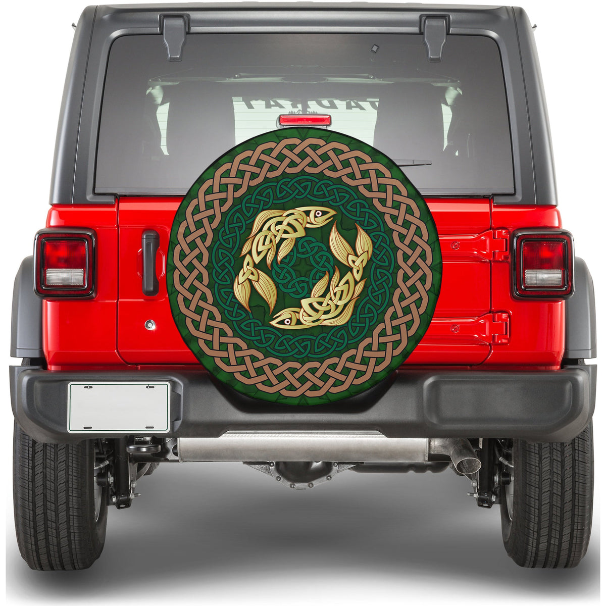 Celtic Salmon With Knot Spare Tire Cover LT12 - Wonder Print Shop