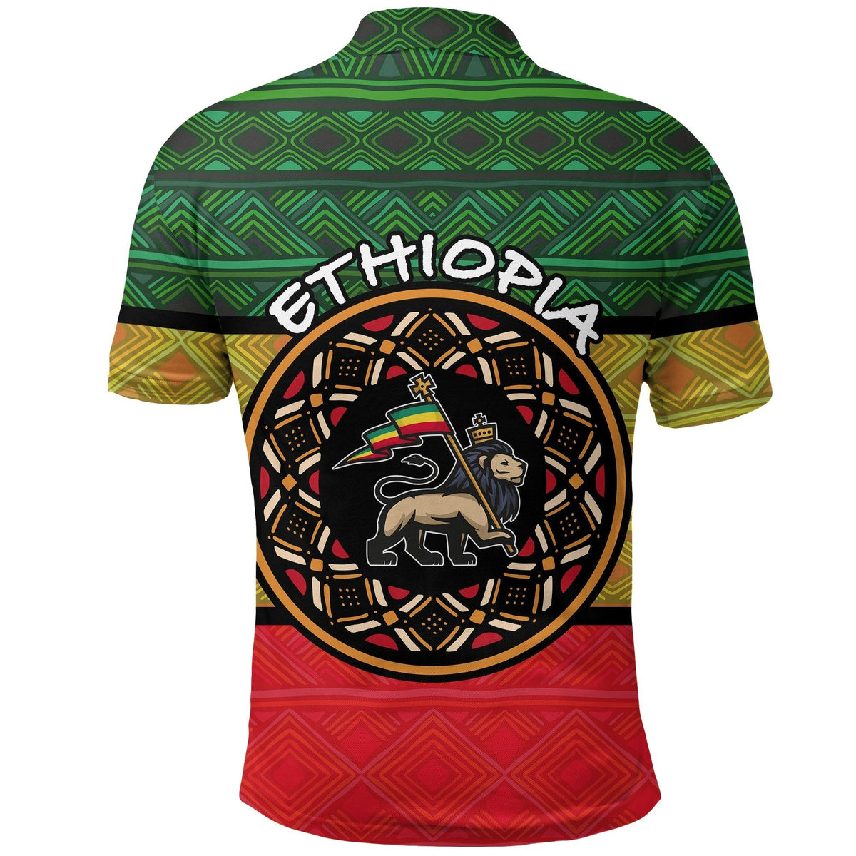 Ethiopia Polo Shirt African geometric ornament Patterns LT20 - Wonder Print Shop