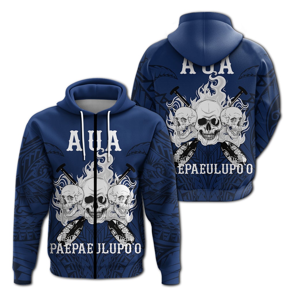 American Samoa Zip Up Hoodie Aua Paepaeulupoo Pride LT12 - Wonder Print Shop