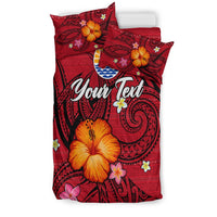 (Custom Personalised) Tahiti Maohi Bedding Set - Hibiscus With Tribal LT12 - Wonder Print Shop